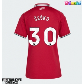 Manchester United Benjamin Sesko #30 Dámské Domácí Dres 2026-27 Krátký Rukáv Manchester United Benjamin Sesko #30 Dámské Domácí Dres 2026-27 Krátký Rukáv
